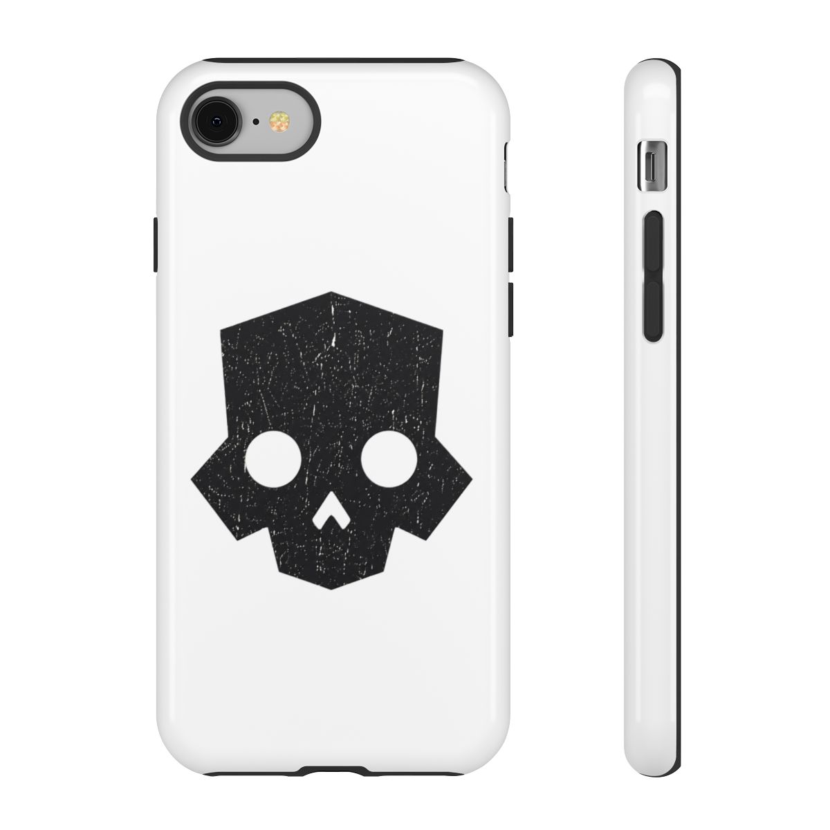 Worn Black Helldivers Skull Phone Case