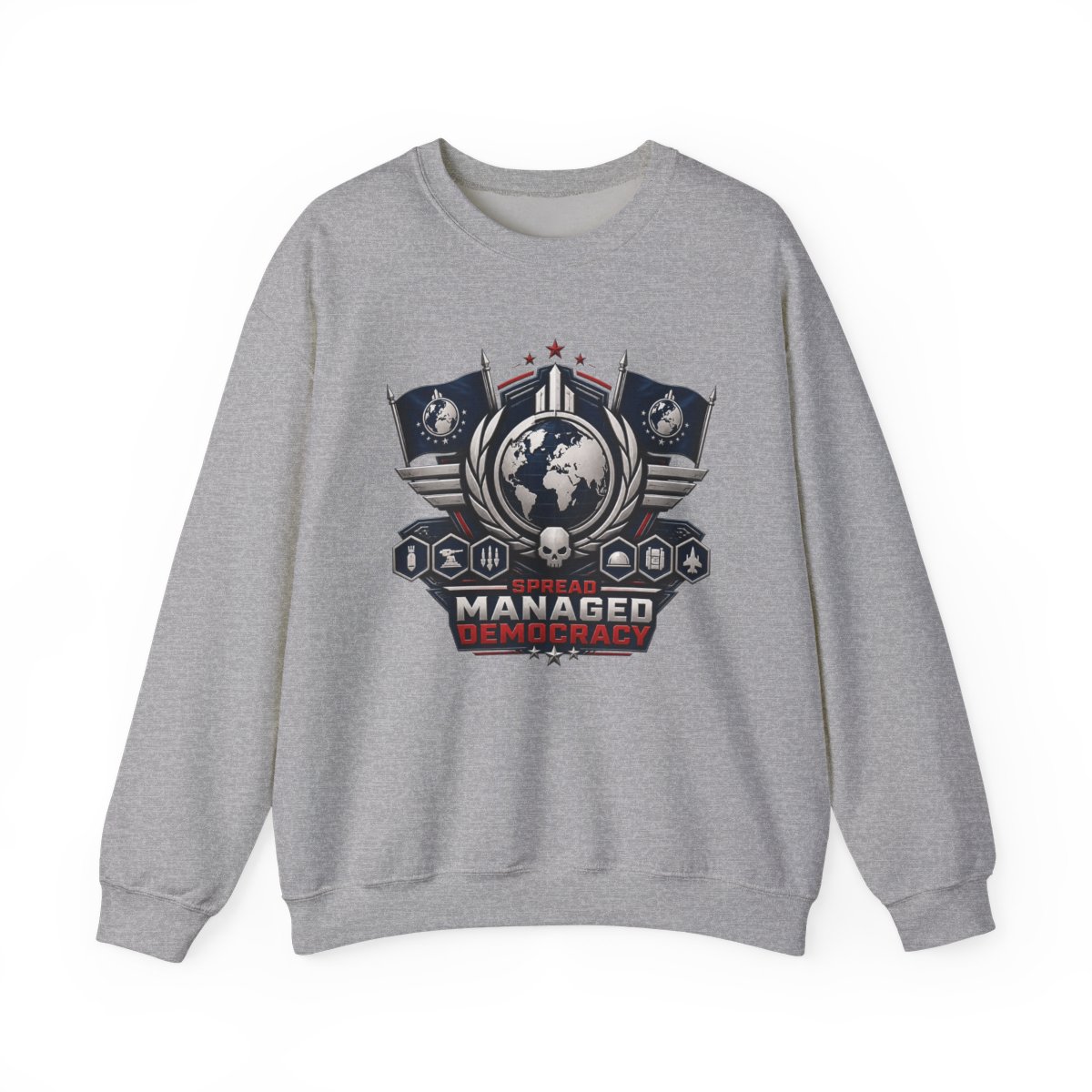 Helldivers 2 "Spread Managed Democracy" Crewneck