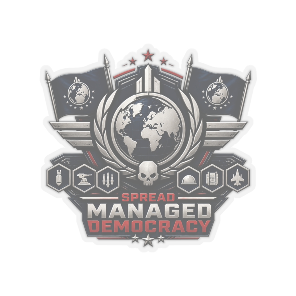 Helldivers 2 "Spread Managed Democracy" Sticker