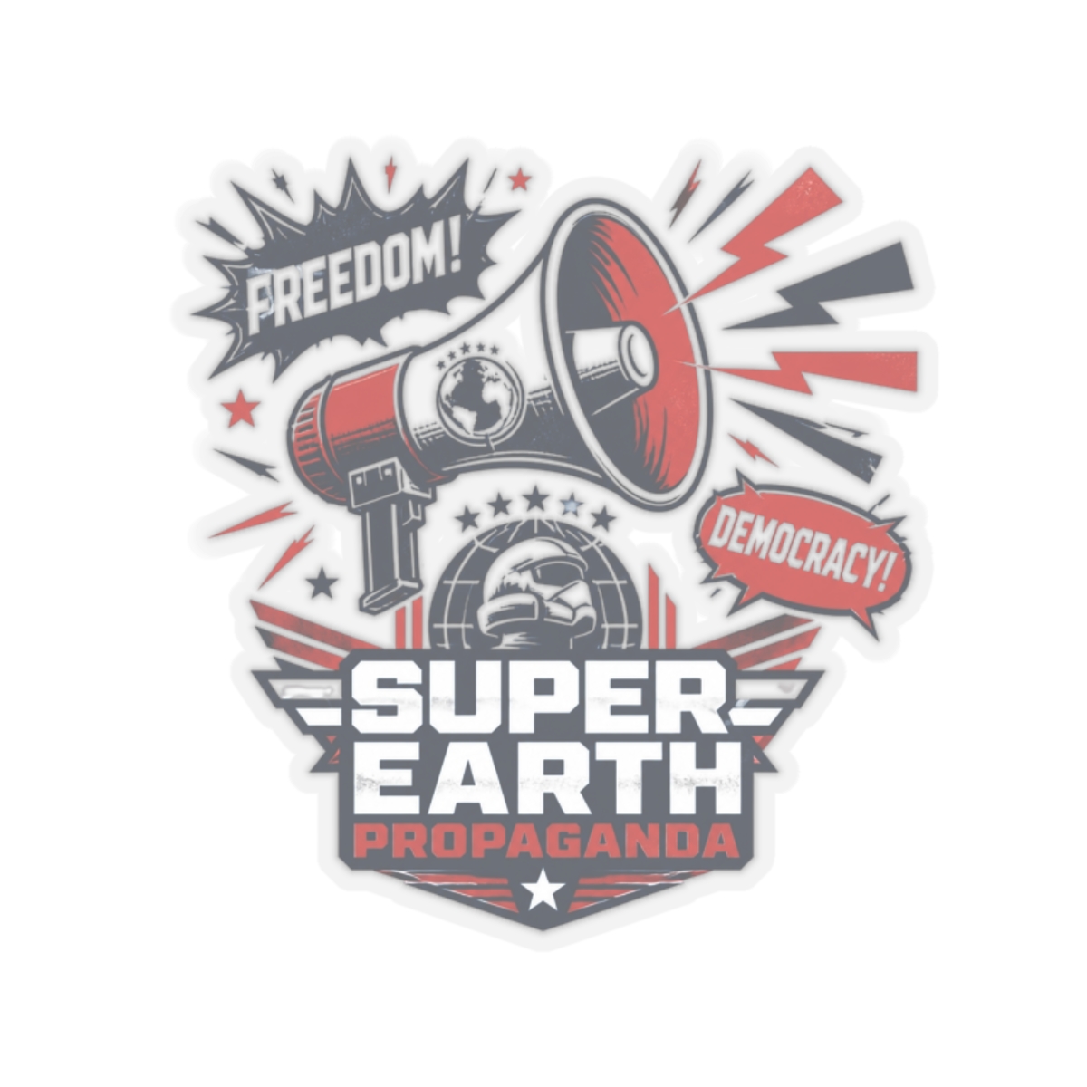 Helldivers 2 "Freedom!" Sticker