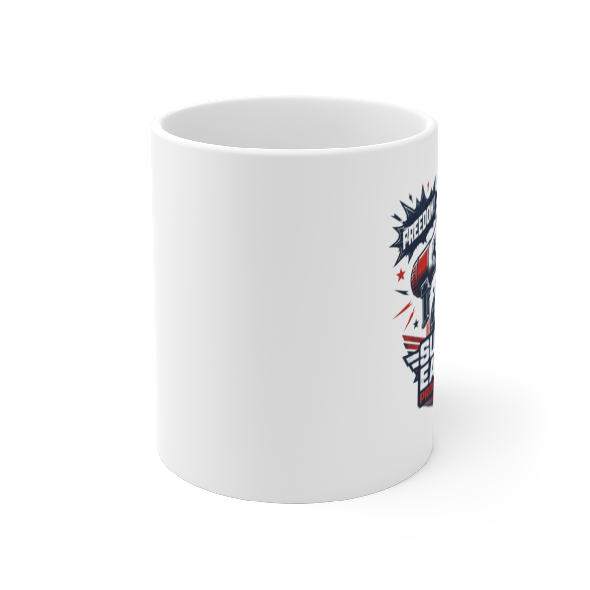 Helldivers 2 "Freedom!" White Mug