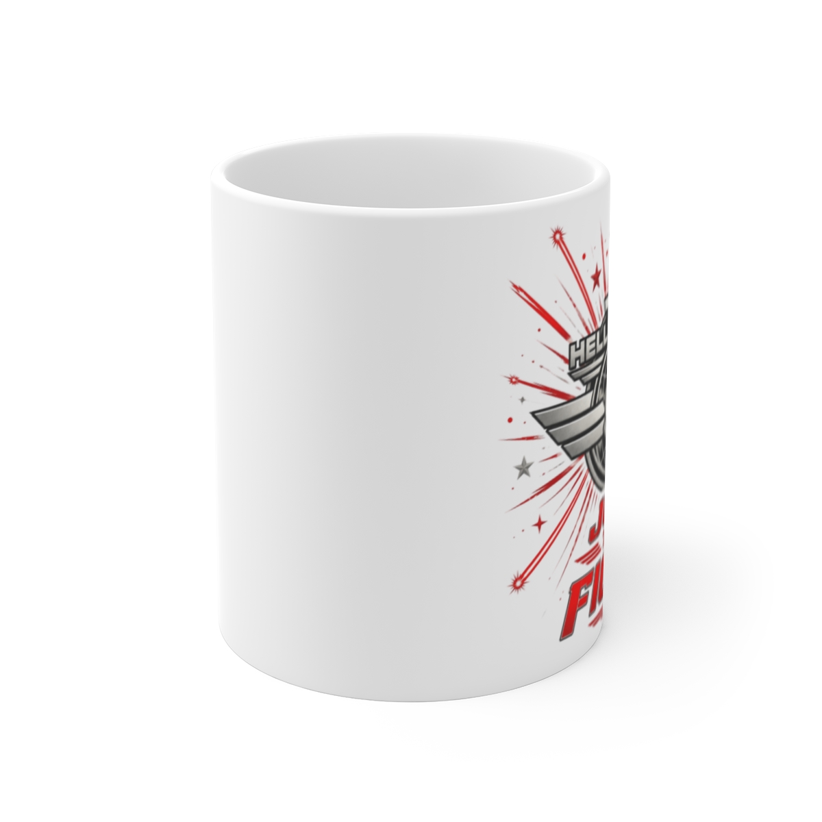 Helldivers 2 "Join the Fight!" White Mug